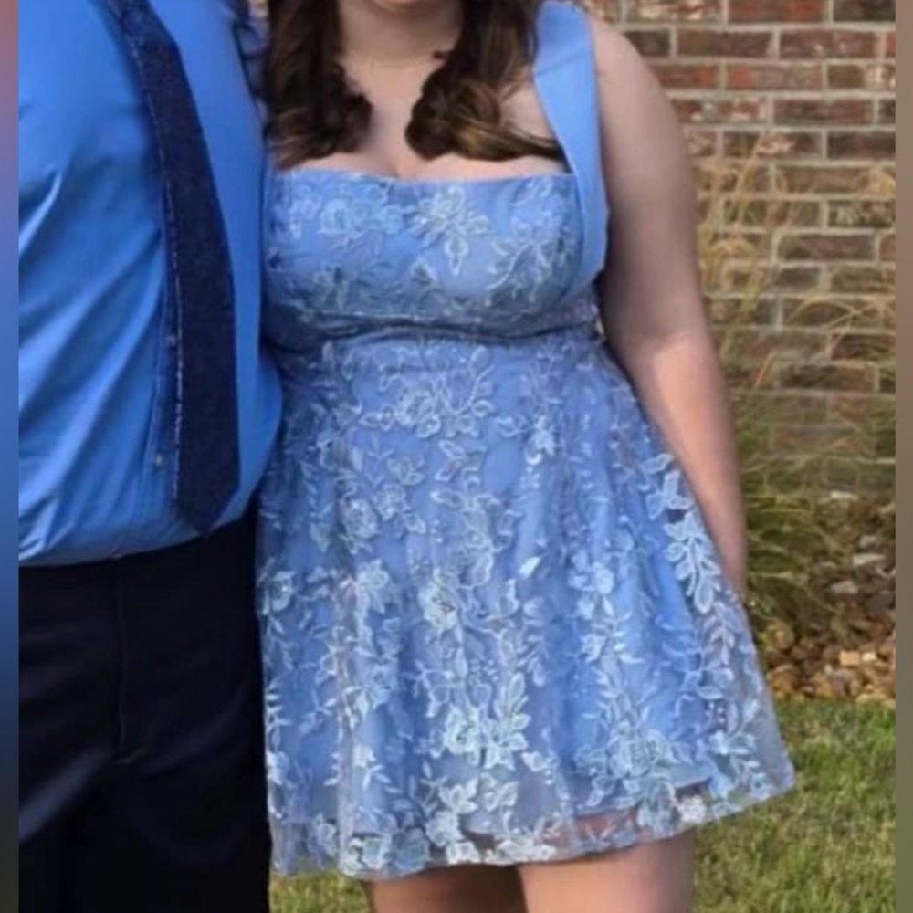 JJs House Sky Blue Lace Dress